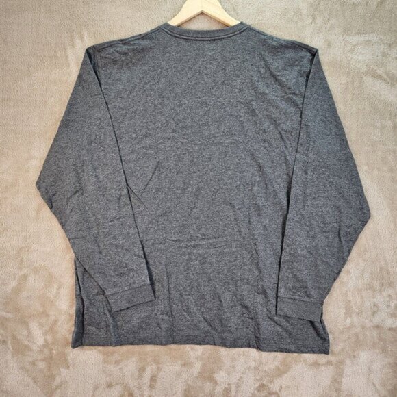 L.L.Bean Traditional Fit T-Shirt Pullover Gray Long Sleeve Men's Sz XXL 2XL Tall - Picture 2 of 10